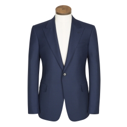 Navy Plain Weave Blazer