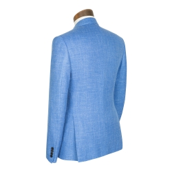 Light Blue Basket Weave Jacket