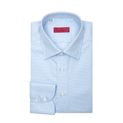 Blue Micro Check Shirt