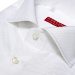 White Self Check Shirt