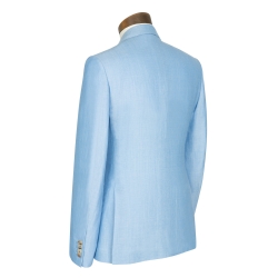 Sky Blue Linen Blend Suit